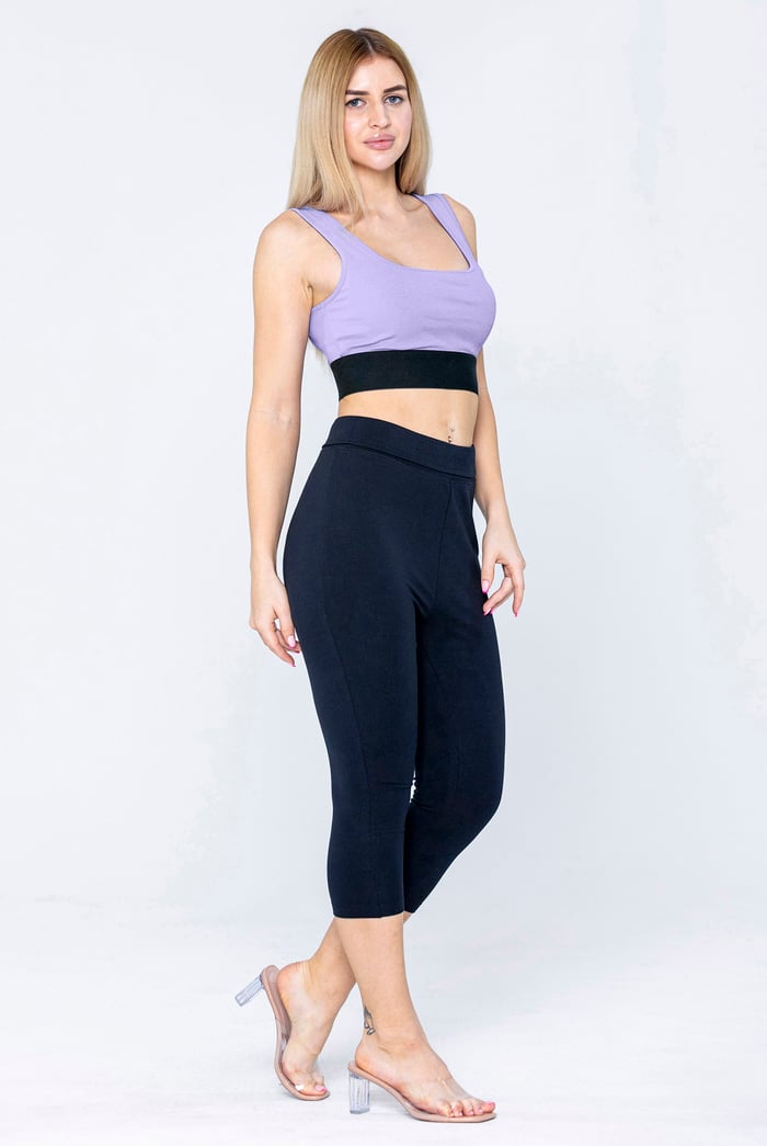 Y Back Body Fitted Cropped Vest