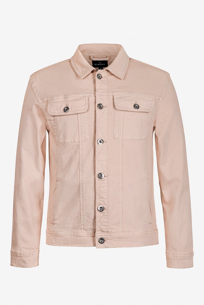 Mens Regular Fit Over Dye Denim Jacket