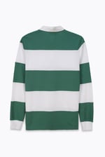 Colour Block Woven Collar L/S Polo Shirt