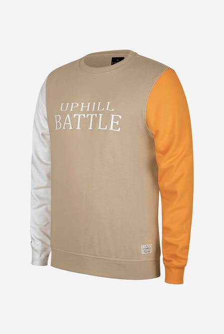Men’s Cream Colour Block Sweatshirt
