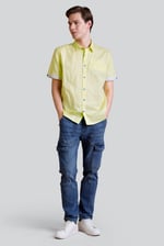 Men’s Linen Blend Short Sleeve Shirt