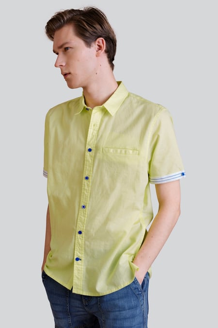 Men’s Linen Blend Short Sleeve Shirt