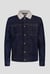 Men's Borg Lined 100% Cotton Denim Jacket