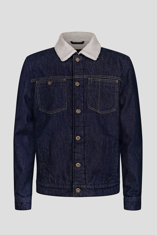 Men's Borg Collar Denim Jacket