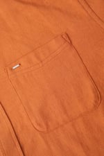 Mens Cotton Linen Roll-Up Sleeve Shirt