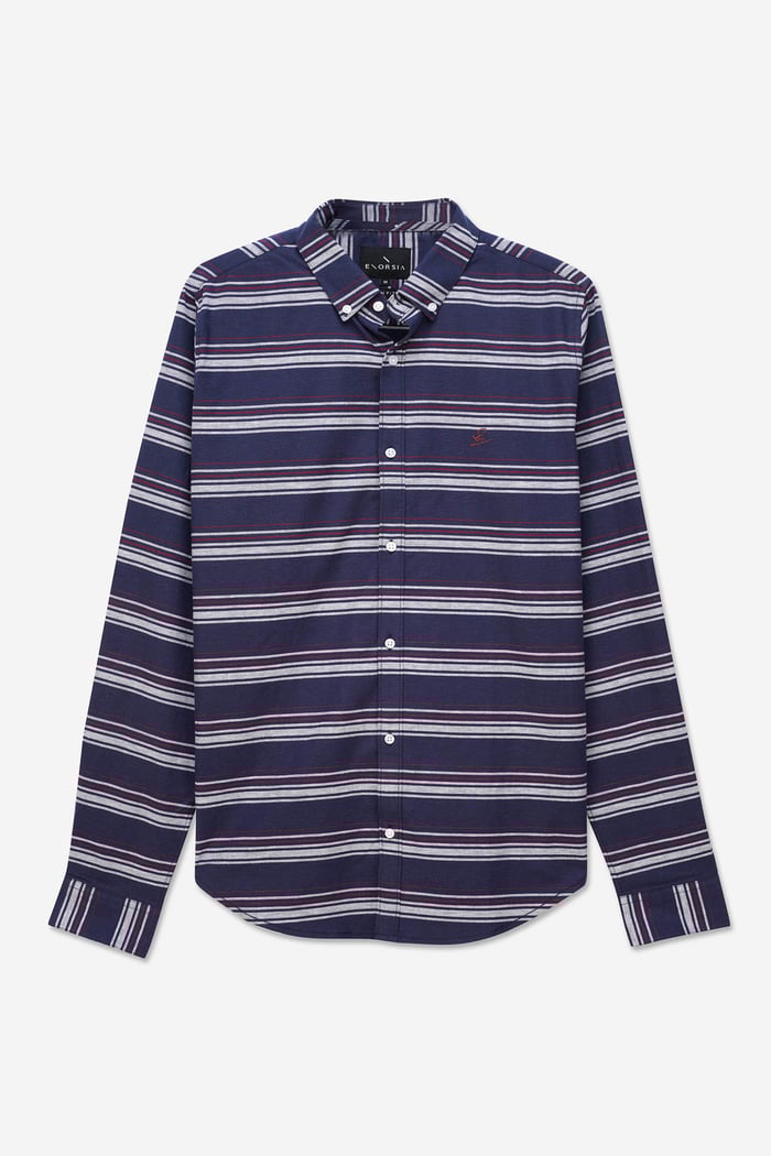 Mens Stripe Long Sleeve Shirt