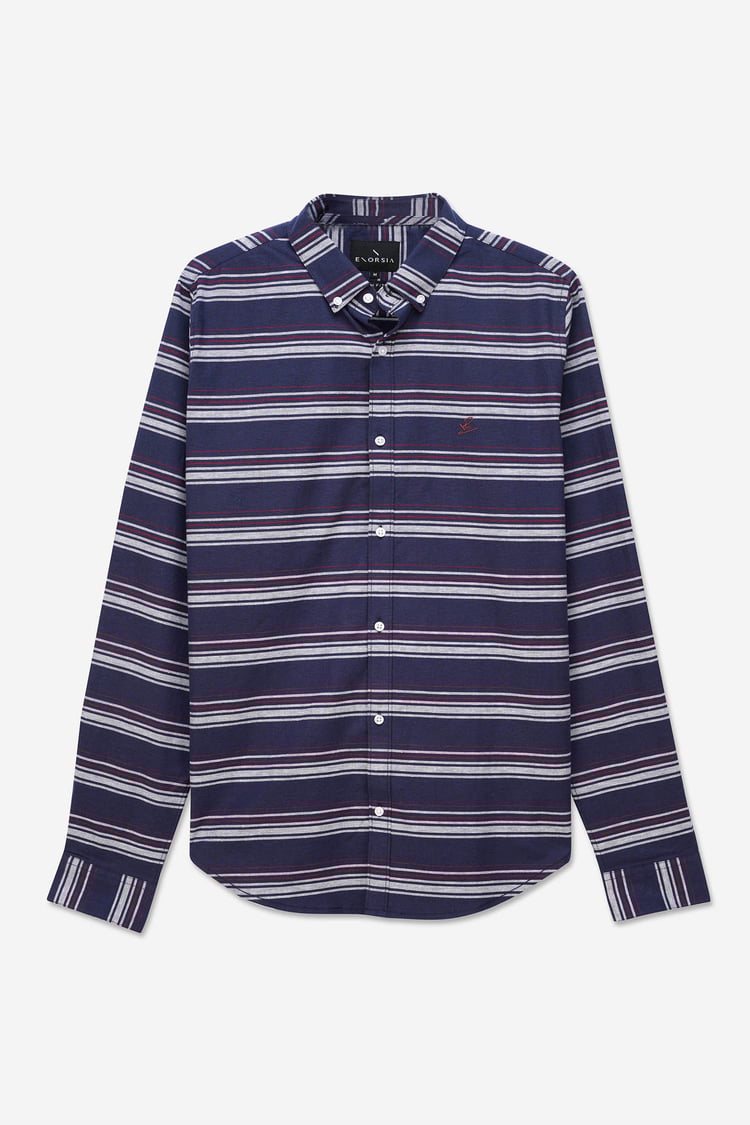 Mens Stripe Long Sleeve Shirt