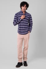 Mens Stripe Long Sleeve Shirt