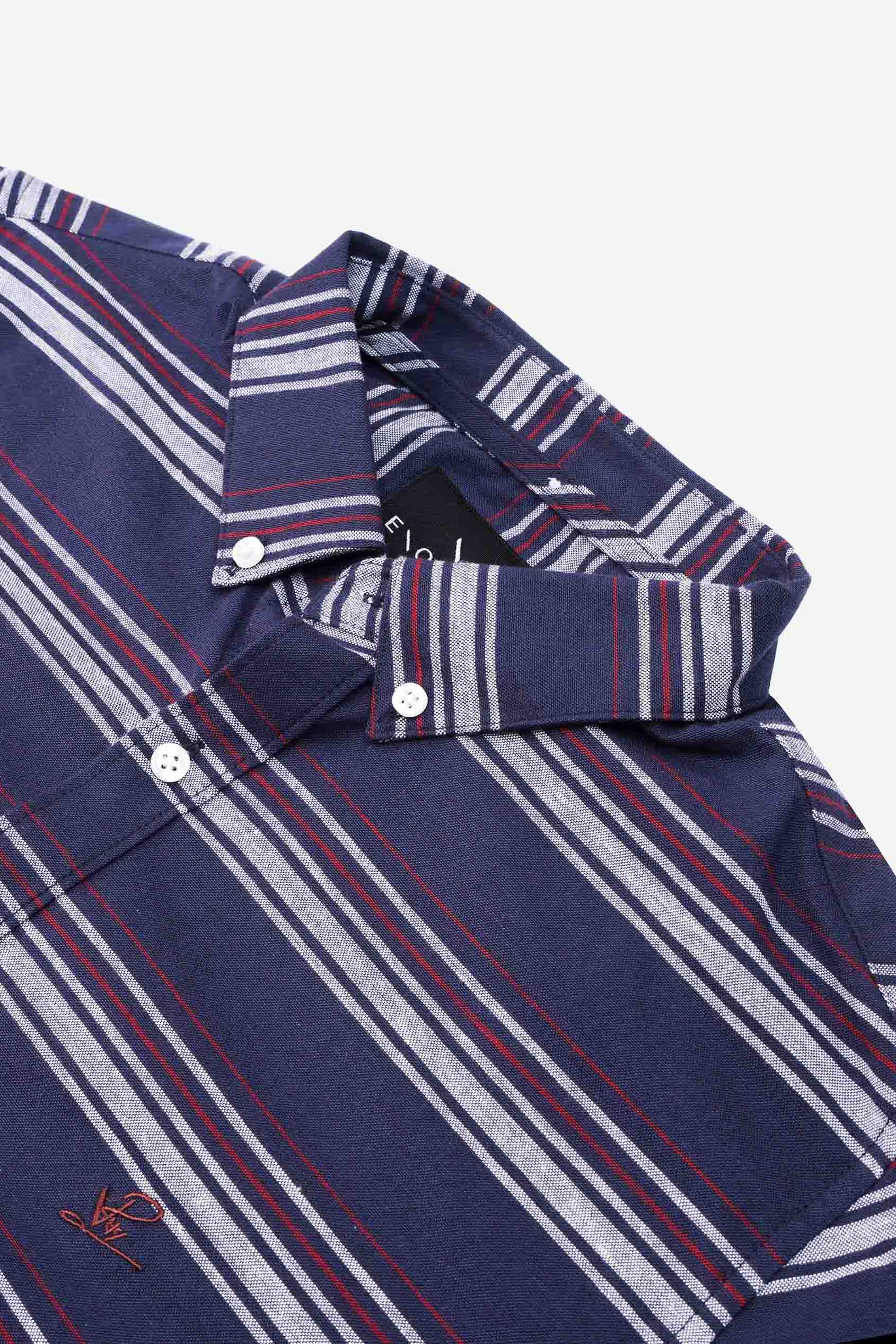 Mens Stripe Long Sleeve Shirt