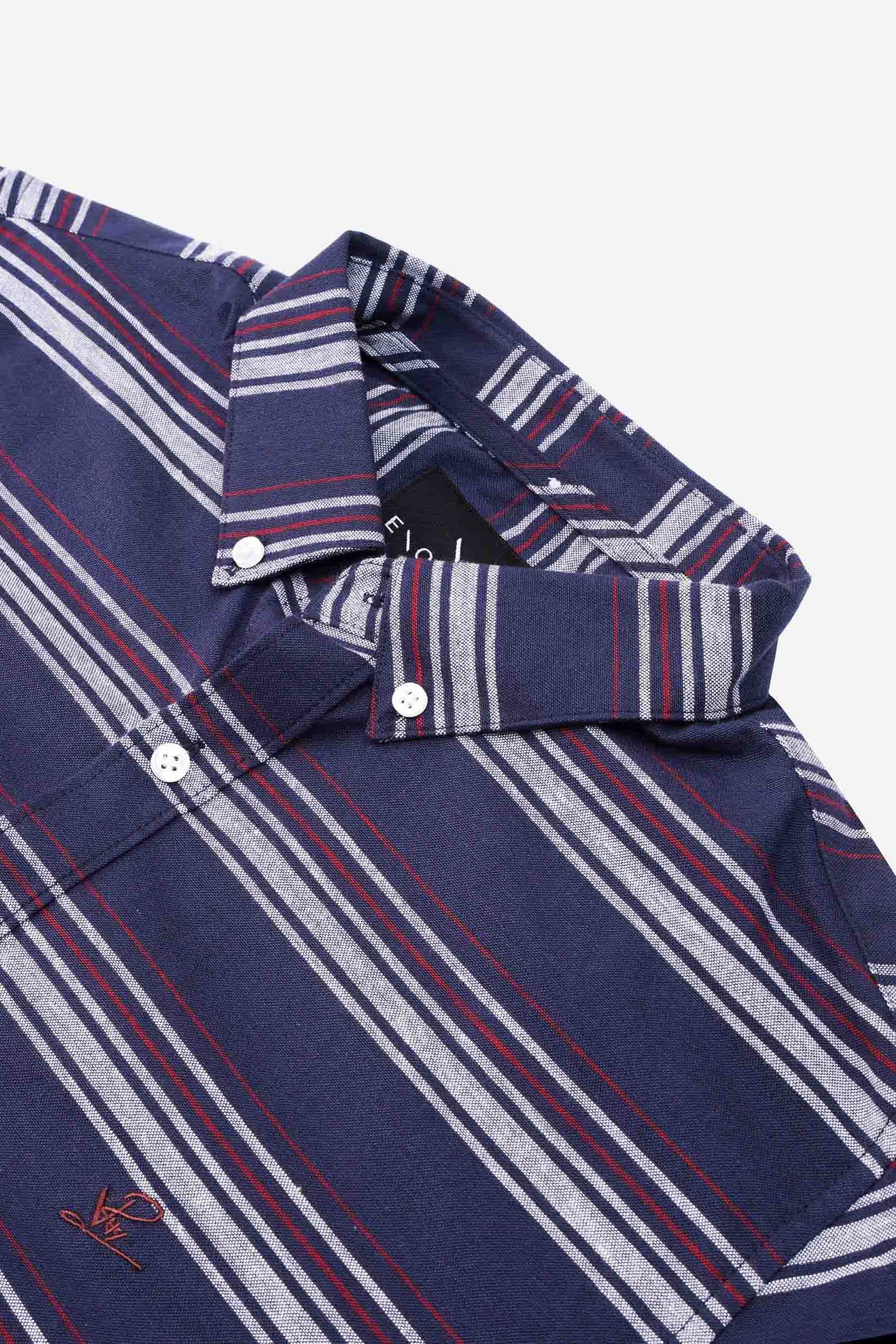 Mens Stripe Long Sleeve Shirt
