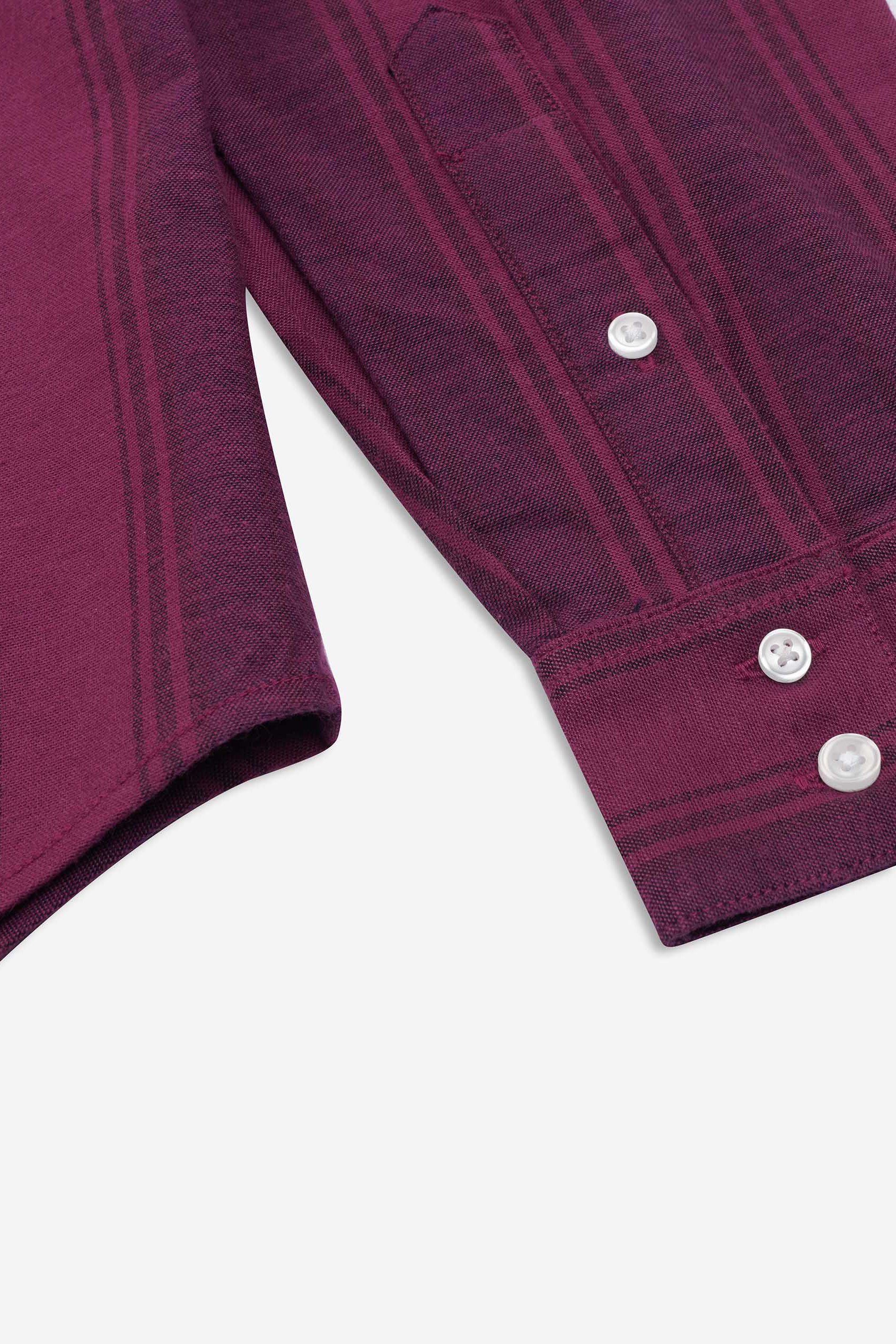 Mens Stripe Long Sleeve Shirt