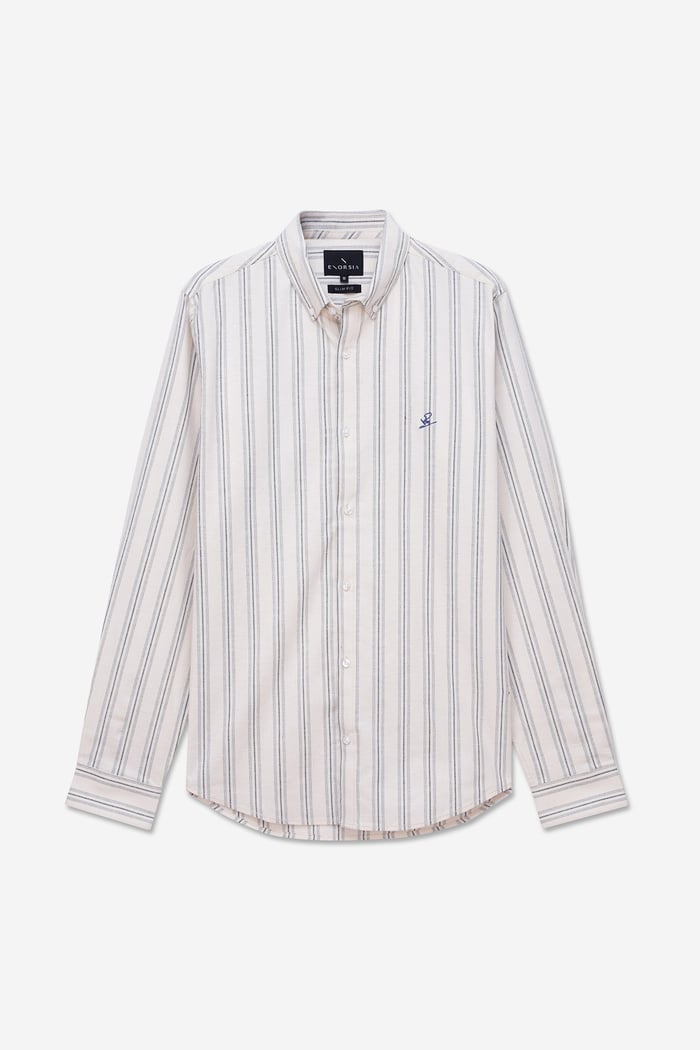 Mens Stripe Long Sleeve Shirt