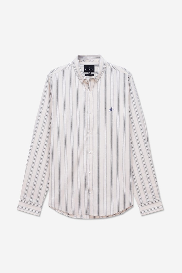 Mens Stripe Long Sleeve Shirt