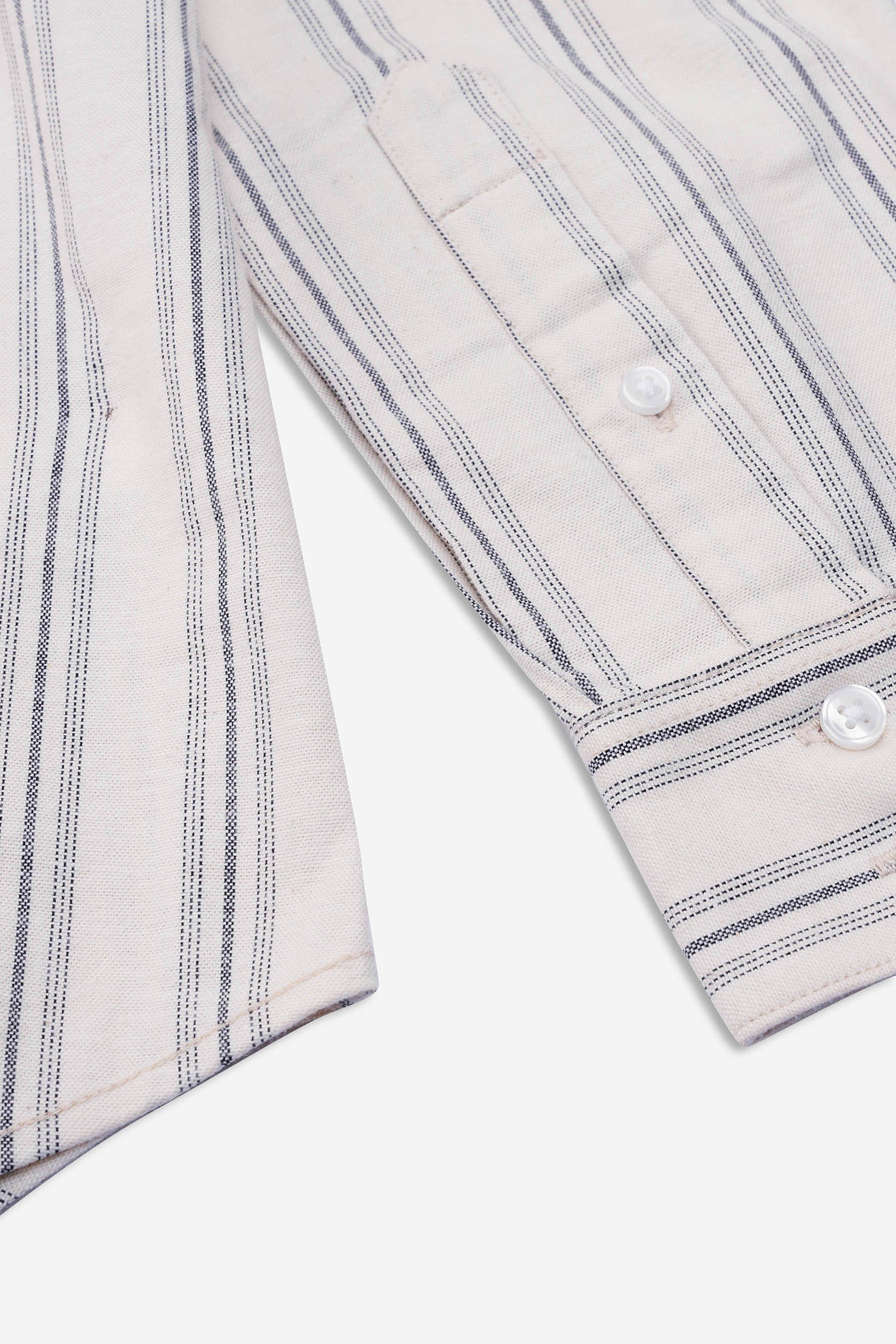 Mens Stripe Long Sleeve Shirt