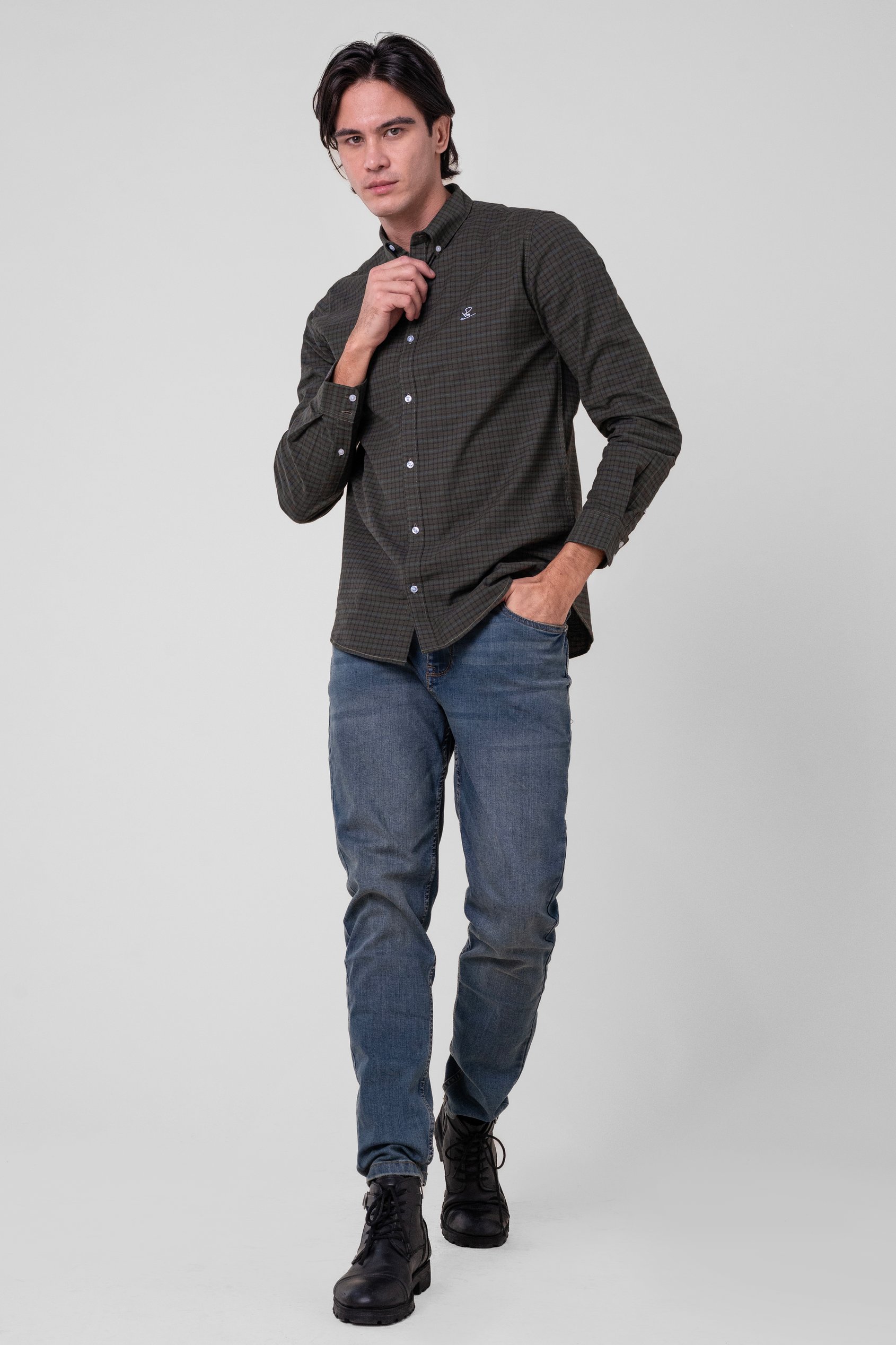 Mens Classic Regular Fit Check Shirt