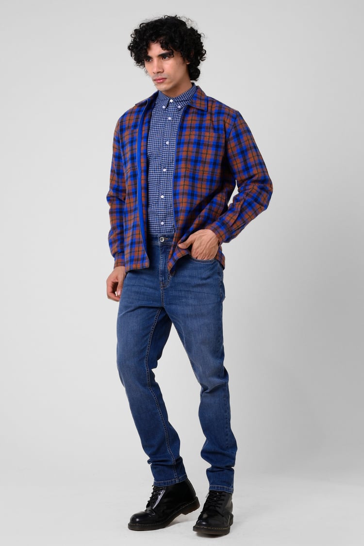 Mens Classic Regular Fit Check Shirt