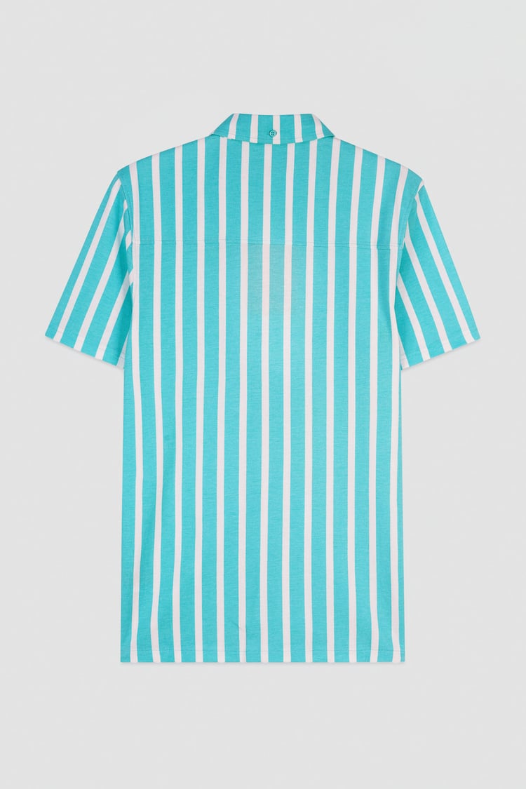 Short Sleeve Stripe Jersey Shirt