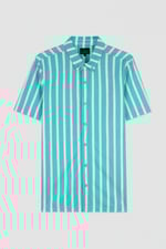 Short Sleeve Stripe Jersey Shirt