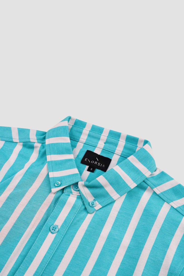 Short Sleeve Stripe Jersey Shirt