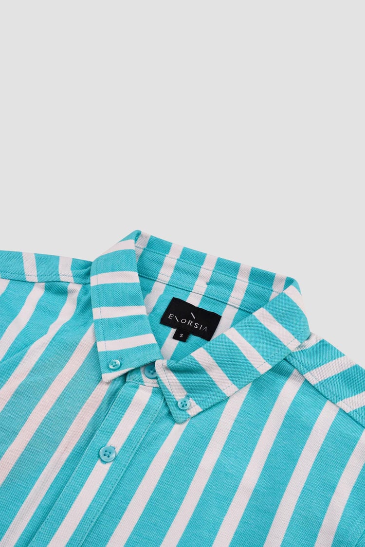 Short Sleeve Stripe Jersey Shirt