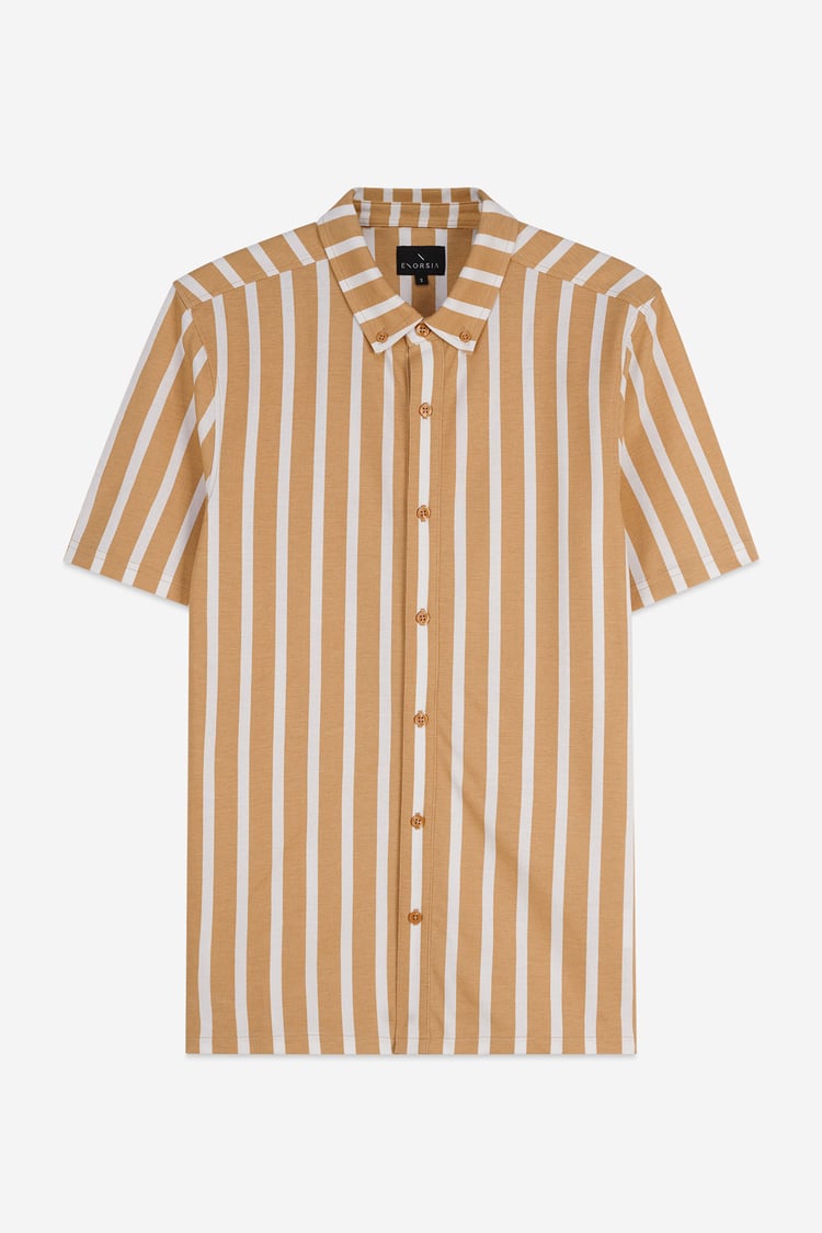 Short Sleeve Stripe Jersey Shirt