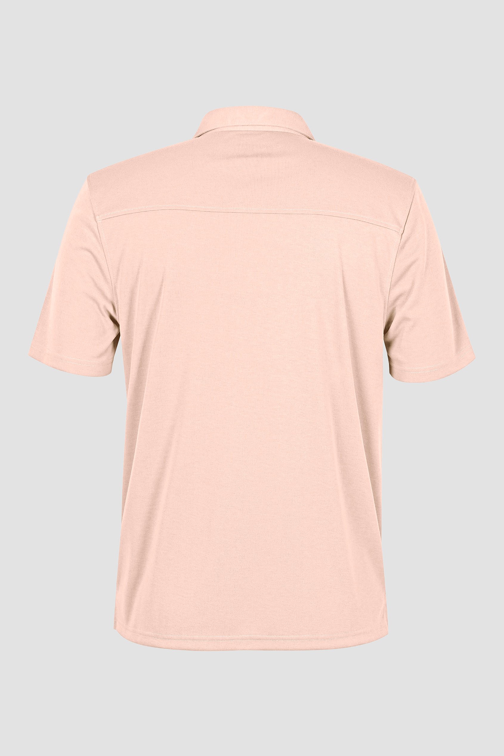 Mens Revere Collar Short Sleeve Jersey Shirt