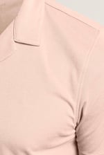 Mens Revere Collar Short Sleeve Jersey Shirt