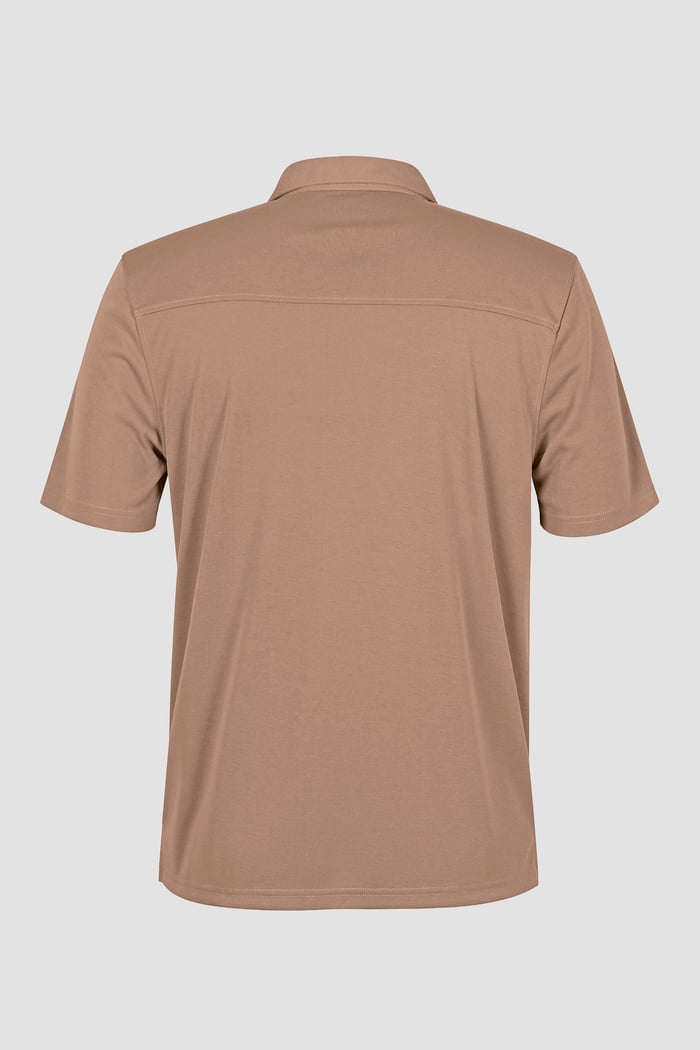 Mens Revere Collar Short Sleeve Jersey Shirt