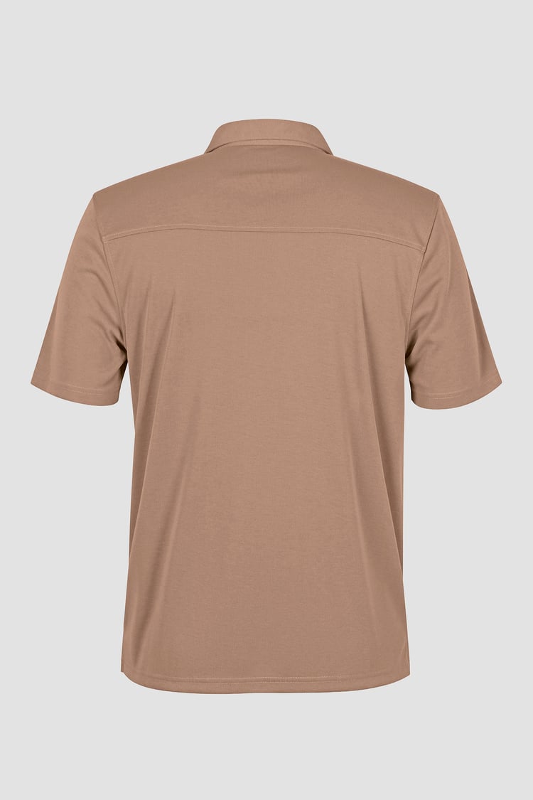 Mens Revere Collar Short Sleeve Jersey Shirt
