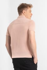 Mens Revere Collar Short Sleeve Jersey Shirt