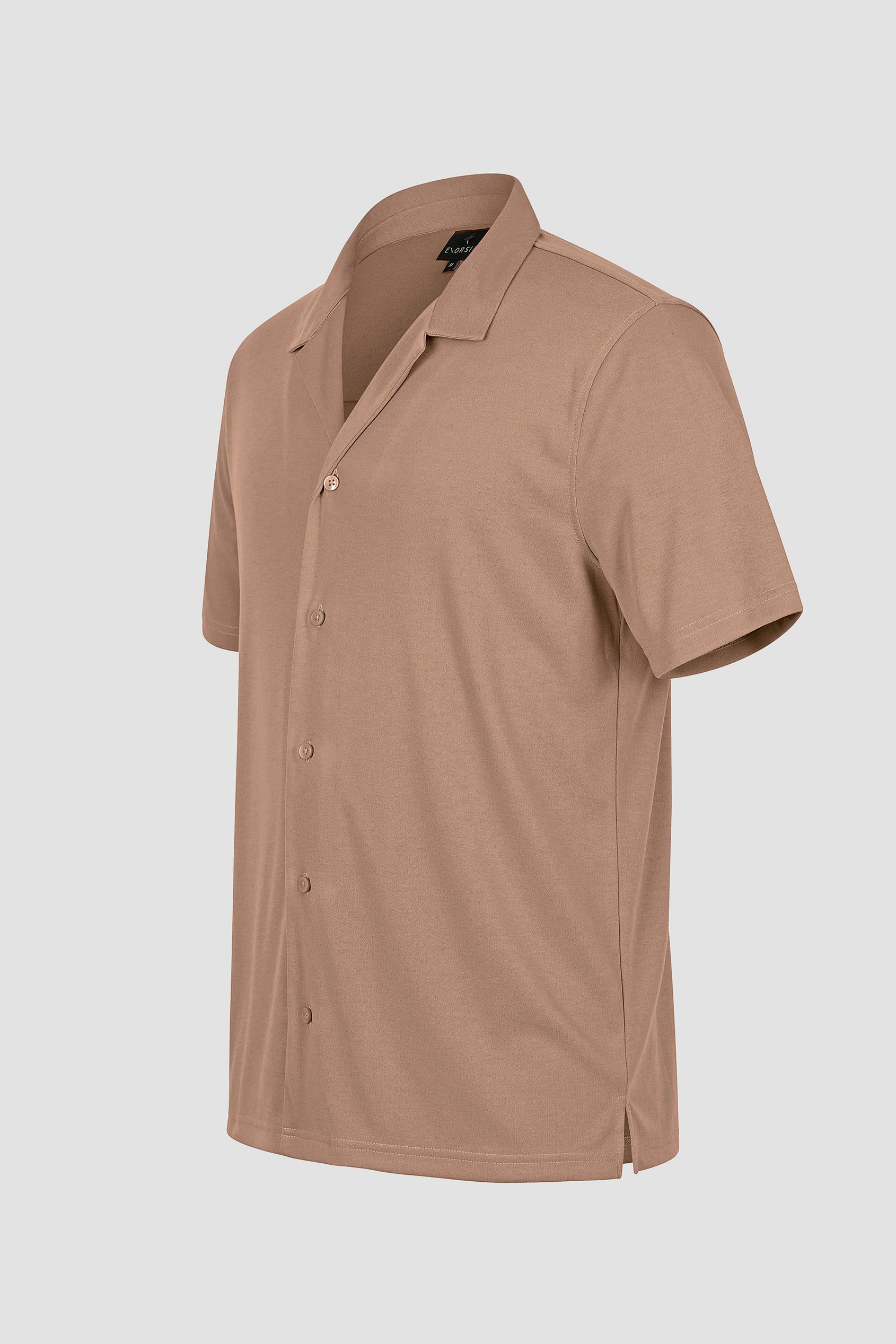 Mens Revere Collar Short Sleeve Jersey Shirt Mens Revere Collar Short Sleeve Jersey Shirt