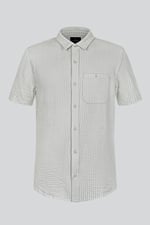 Jersey Searsucker Stripe Short Sleeve Shirt