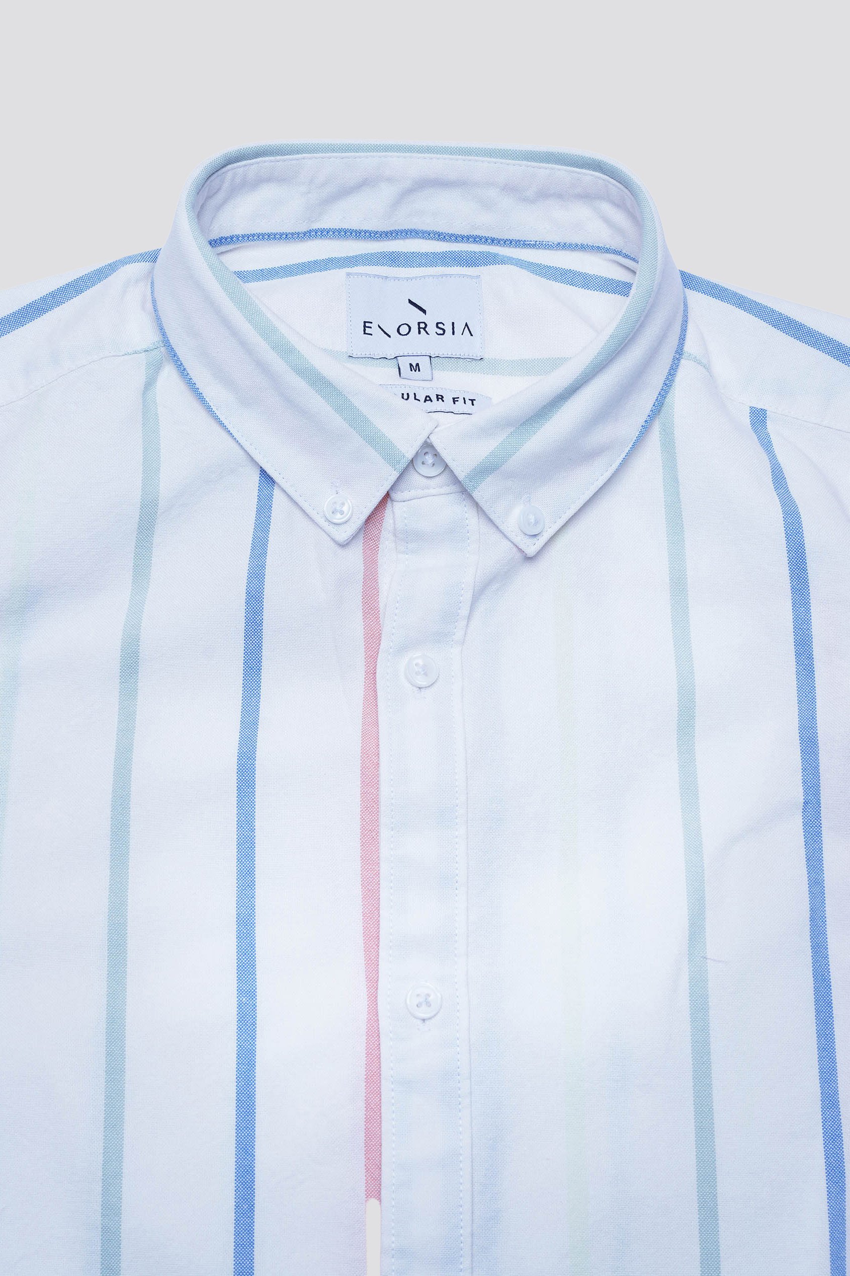 Stripe Short Sleeve Oxfrod Shirt