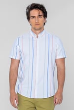Stripe Short Sleeve Oxfrod Shirt