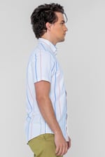 Stripe Short Sleeve Oxfrod Shirt
