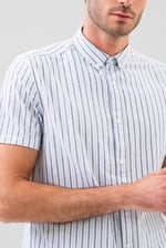Stripe Short Sleeve Oxfrod Shirt