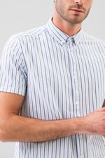 Stripe Short Sleeve Oxfrod Shirt