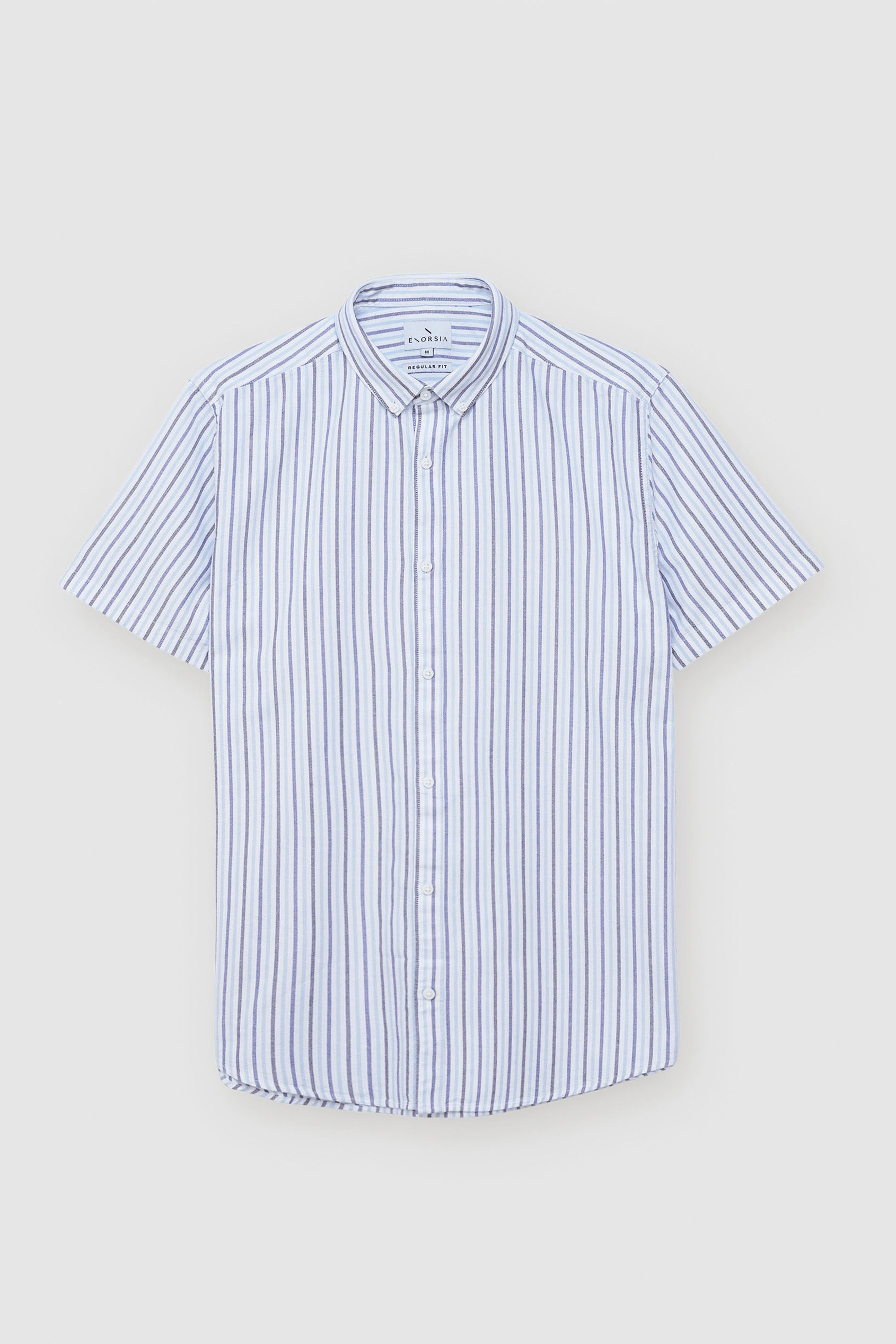 Stripe Short Sleeve Oxfrod Shirt