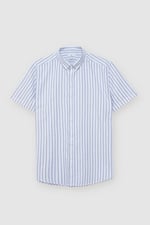 Stripe Short Sleeve Oxfrod Shirt