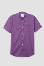 Mens Slim Fit Stand Up Collar Shirt