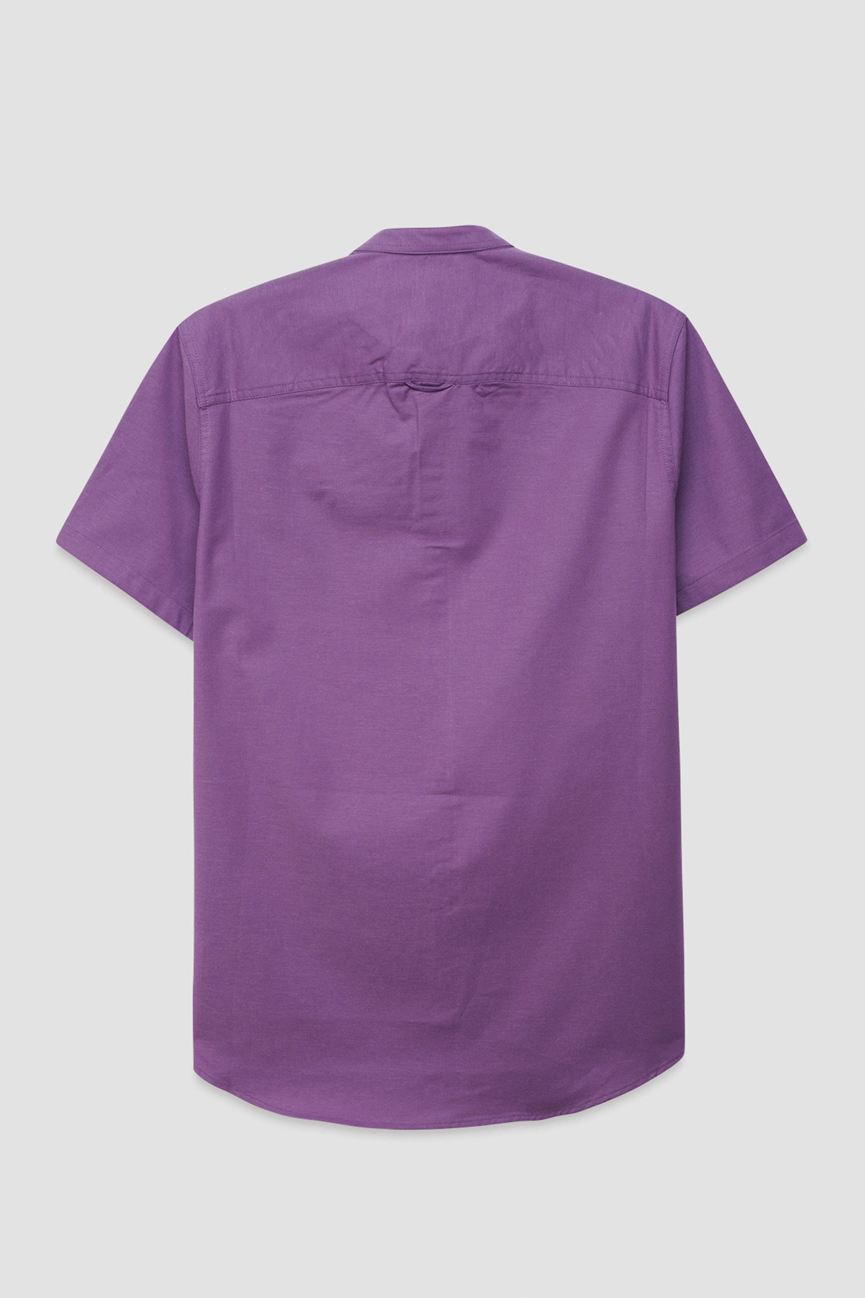 Mens Slim Fit Stand Up Collar Shirt