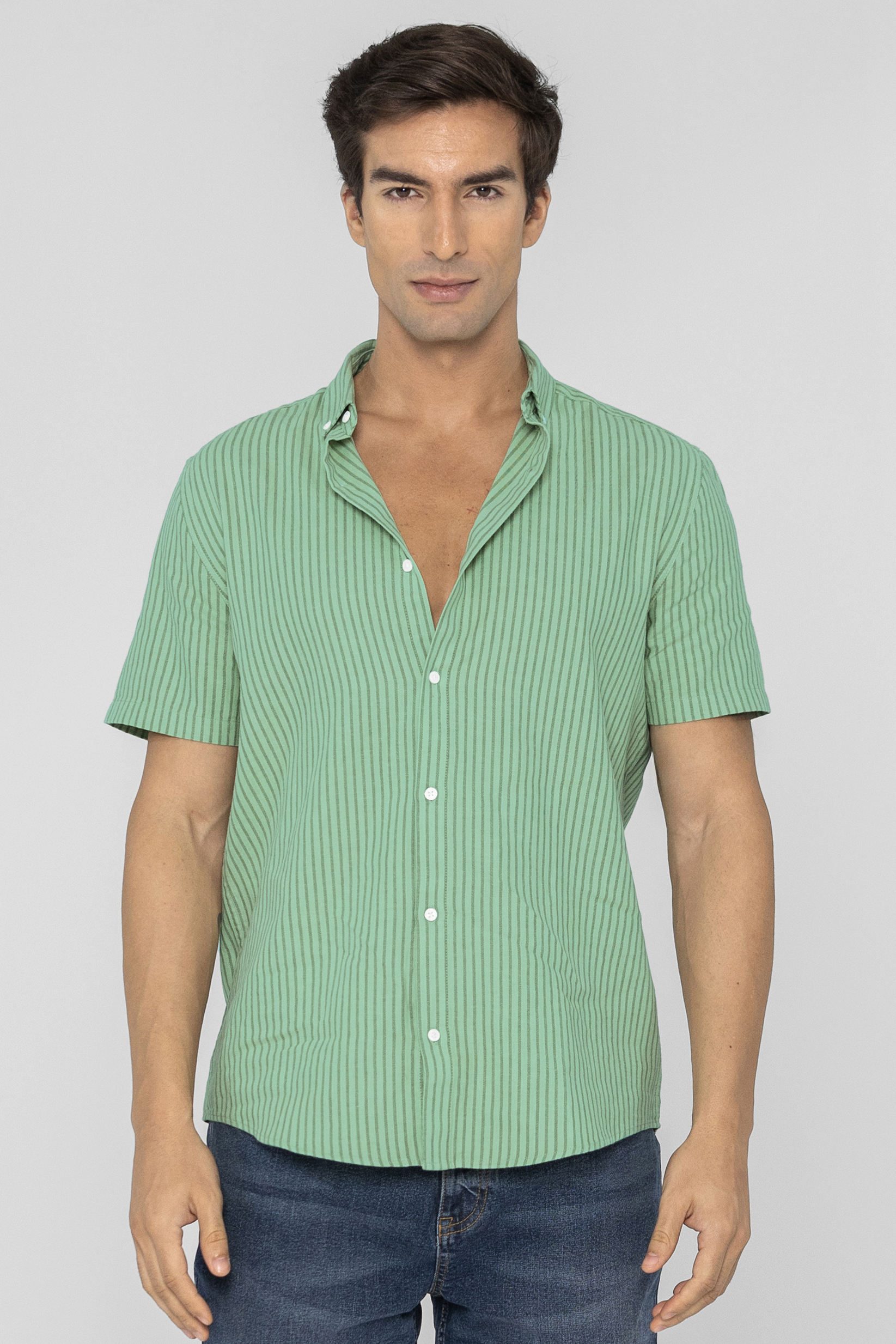 Stripe Short Sleeve Shirt