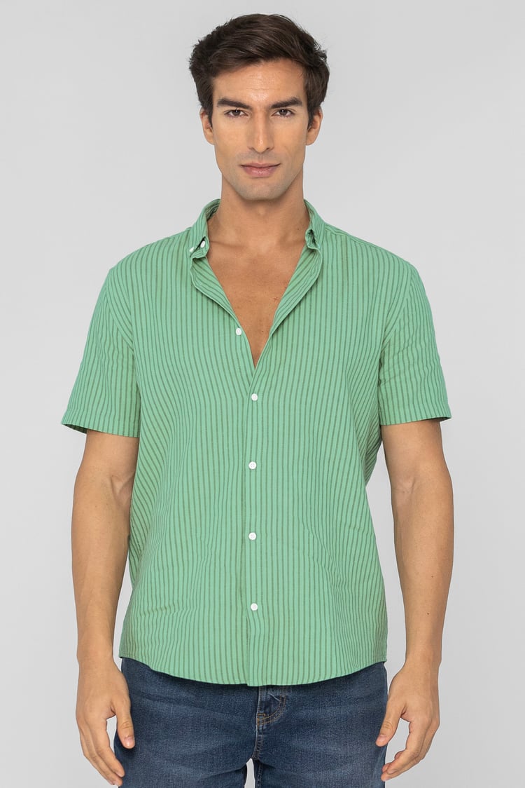 Stripe Short Sleeve Shirt