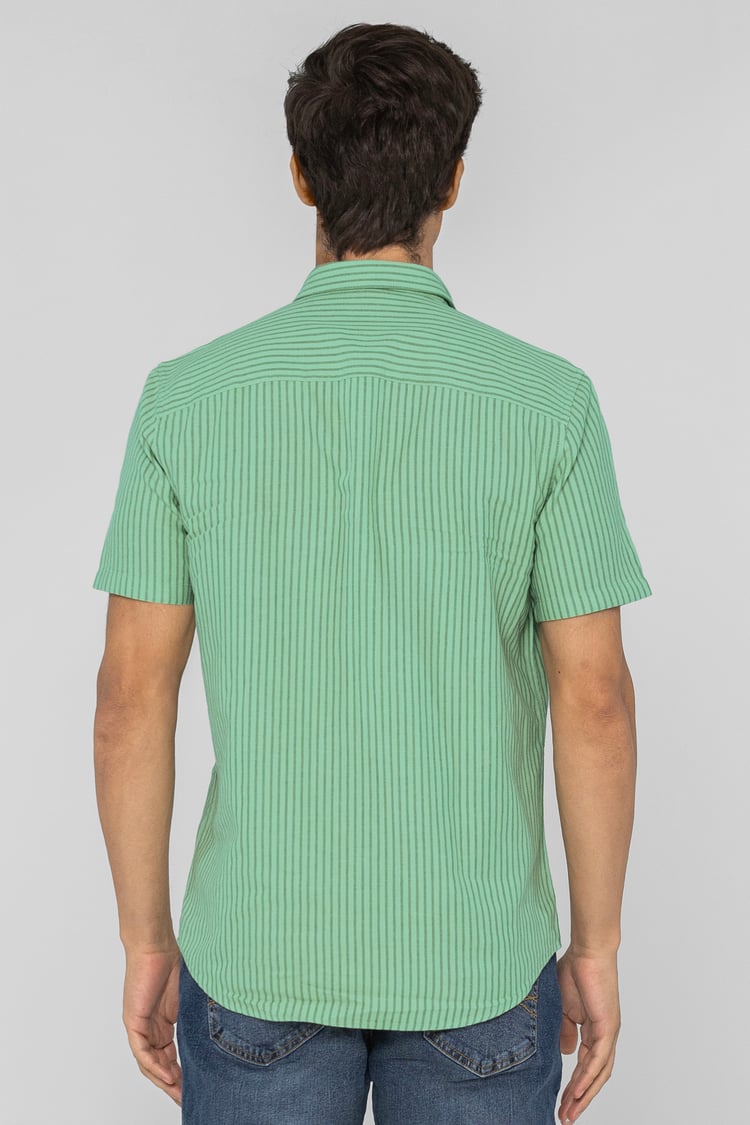 Stripe Short Sleeve Shirt