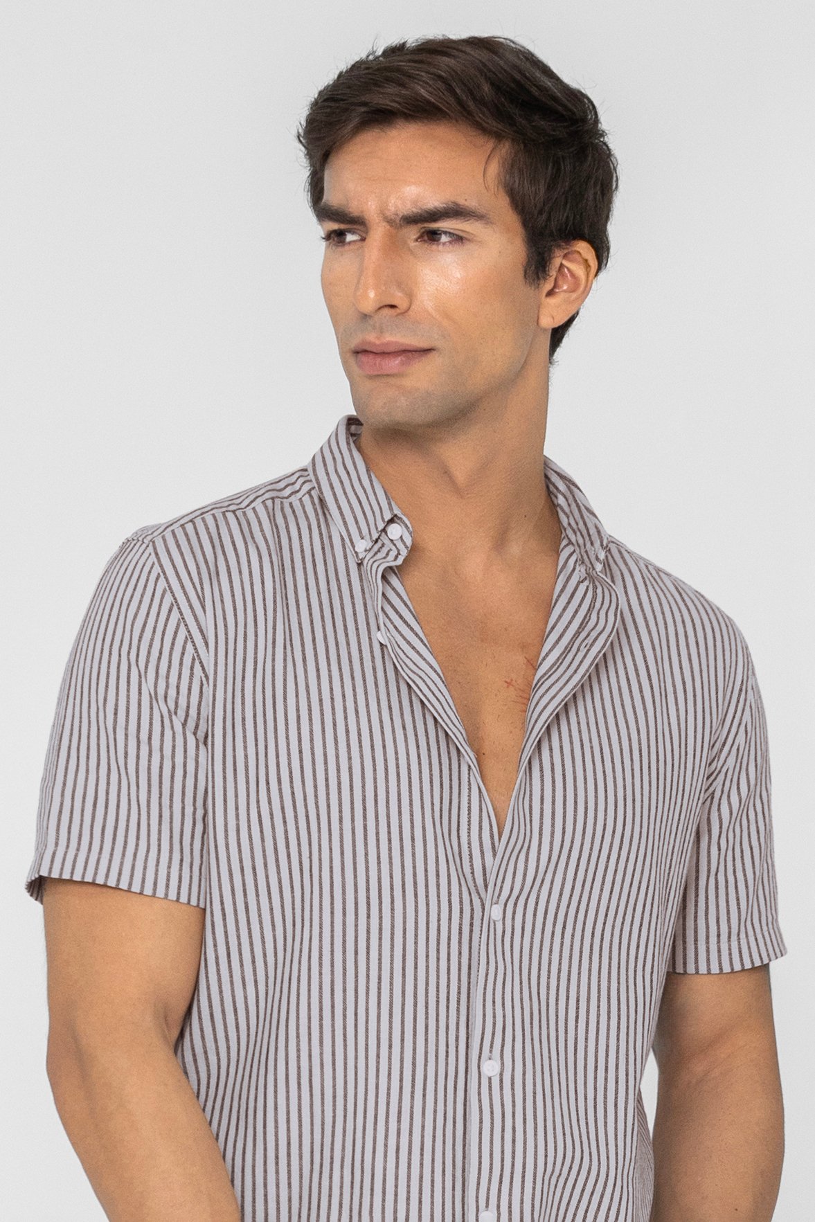 Stripe Short Sleeve Shirt
