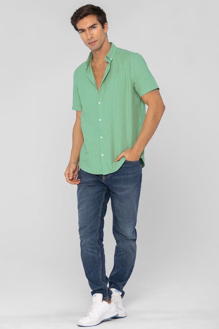 Stripe Short Sleeve Shirt