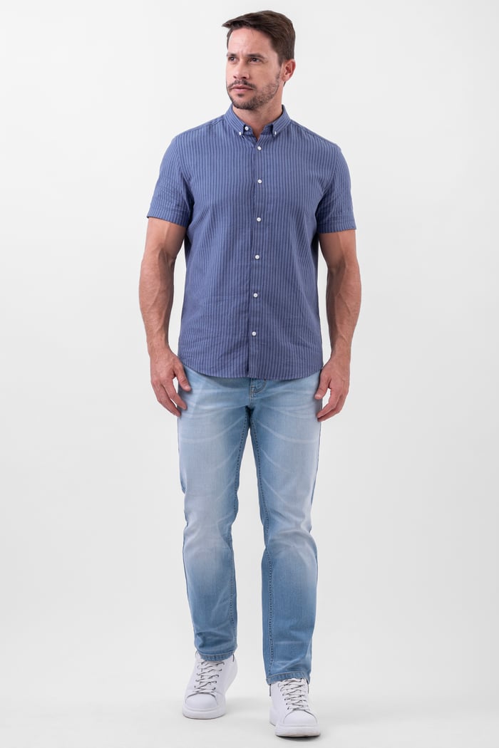 Stripe Short Sleeve Shirt