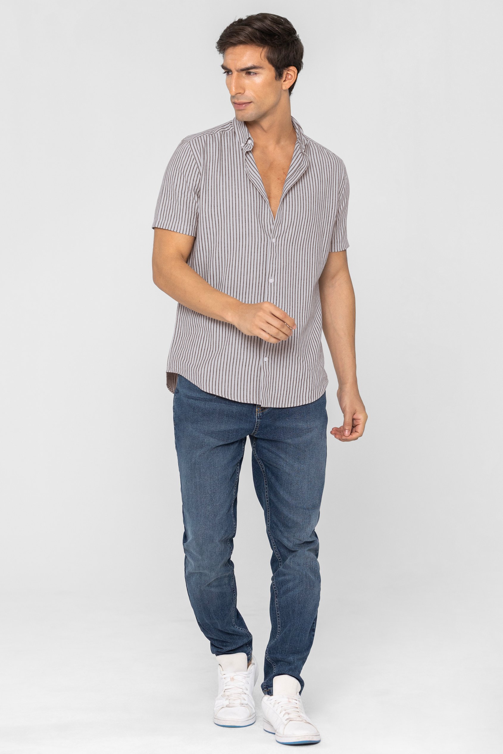 Stripe Short Sleeve Shirt