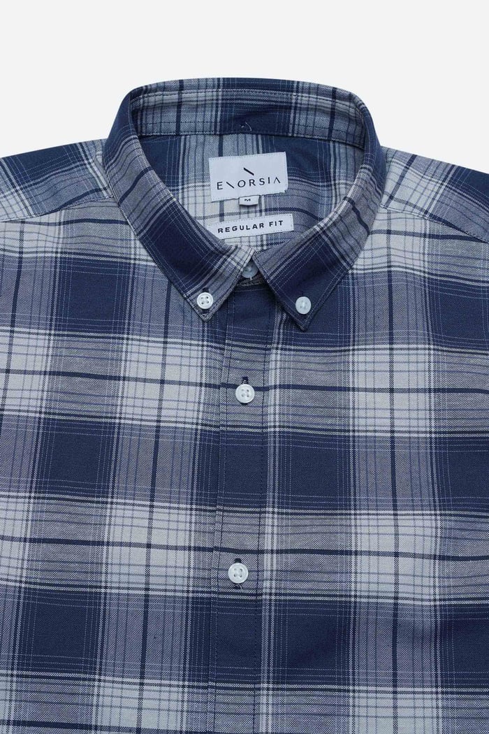 Check Short Sleeve Oxford Shirt