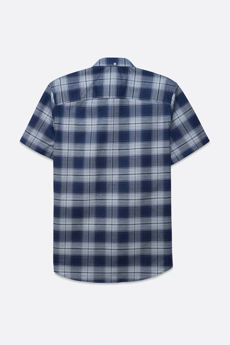 Check Short Sleeve Oxford Shirt